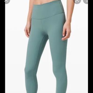 Lululemon tidewater teal wunder under leggings